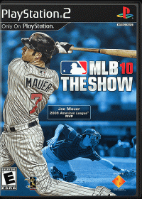MLB 10 The Show Playstation 2 US box art